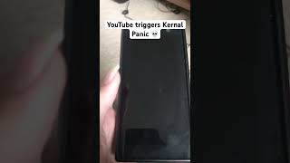 YouTube triggers Kernal Panic on the Sony XA2 💀