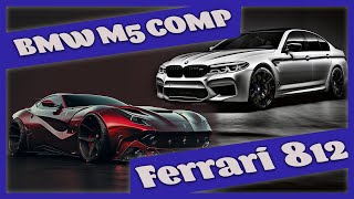 TUNED F90 M5 VS. FERRARI 812 SUPERFAST STRAIGHT PIPED!