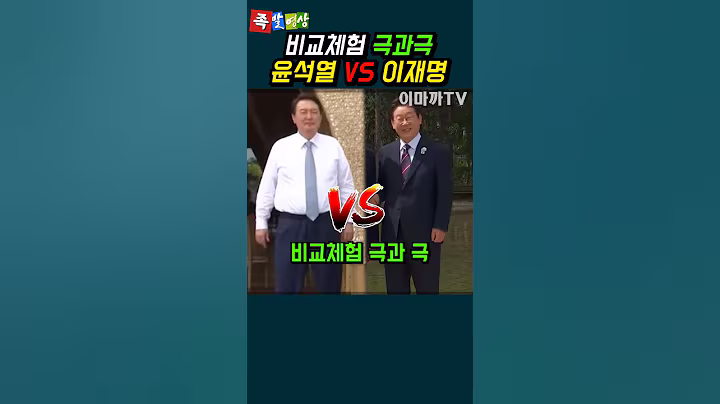 윤석열과 이재명 비교체험