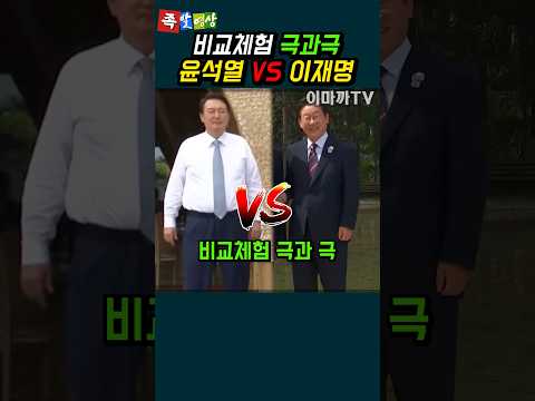 윤석열과 이재명 비교체험