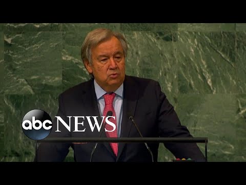 UN secretary-general addresses General Assembly