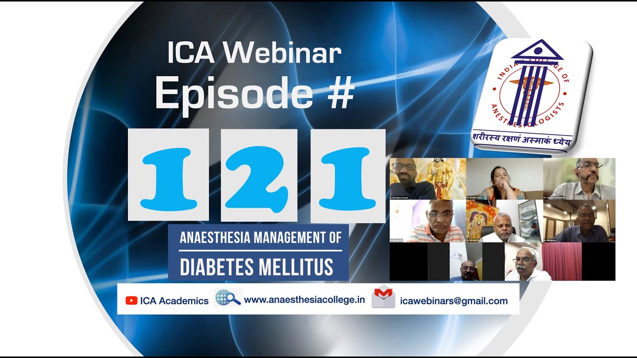 Diabetes mellitus - Anesthesia management | ICA Webinar 121