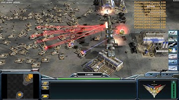 🎇 USA Laser vs 7 Random Generals - C&C Generals Zero Hour