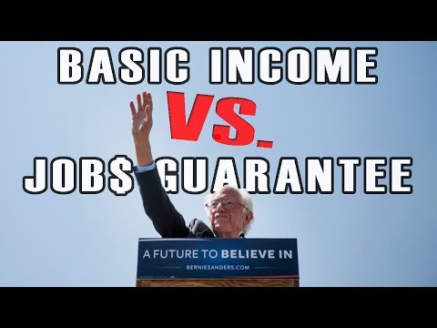 Bernie Sanders: Basic Income vs. Jobs Guarantee