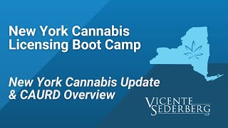 New York Cannabis Licensing Bootcamp: Conditional Adult Use Retail Dispensary (CAURD) Overview