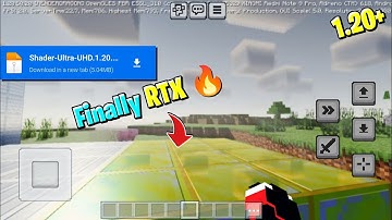 Finally !! 🔥 RTX Shaders para Minecraft Pe 1.20+ [ Render Dragon ✅ ]
