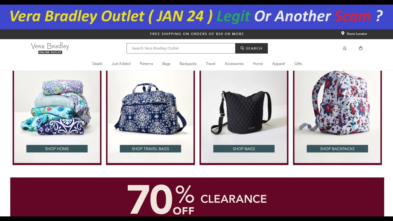 Vera Bradley Outlet ( JAN 24 ) Legit Or Another Scam ? ! vera bradley Online outlet Reviews