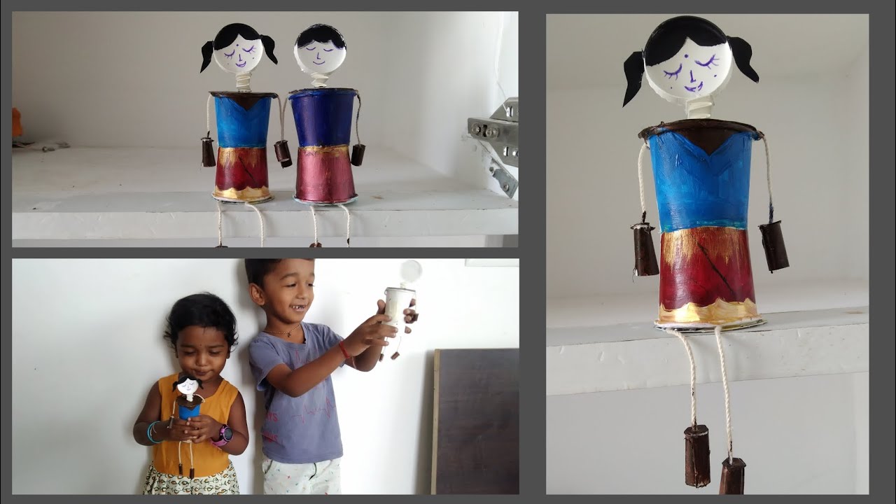 beautiful paper cup dolls | girl and boy toys from paper cups - YouTube