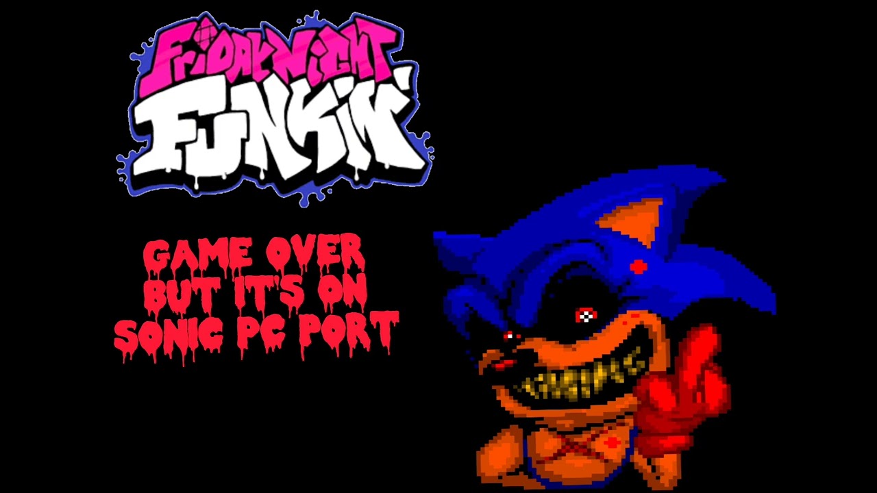 FNF game over but it's on sonic PC port OST