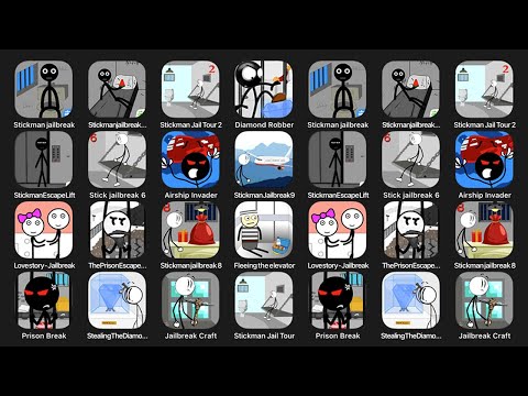 Stickman Jailbreak, Stickman Jailbreak Escape 2, Stickman Jail Tour 2, Deamond Robber, Stickman...