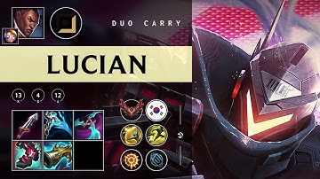 Lucian ADC vs Jinx - KR Grandmaster Patch 25.22