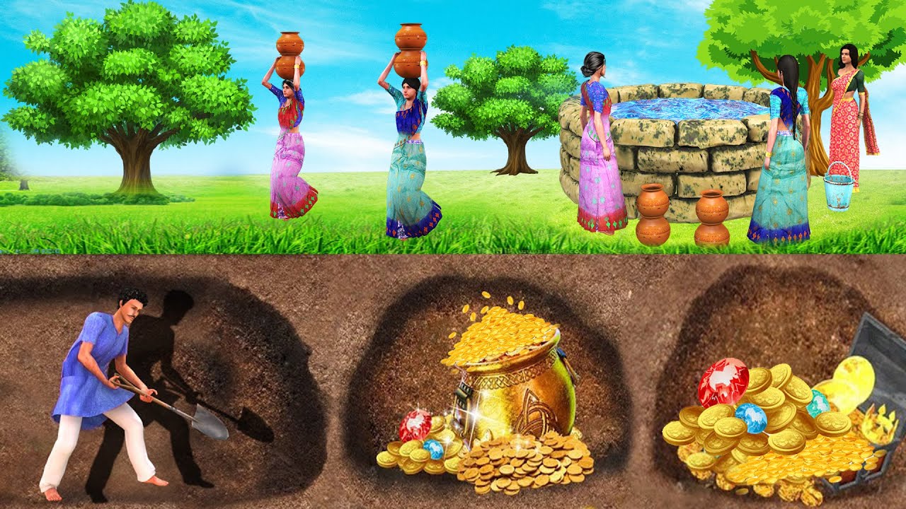 ಭೂಗತ ಚಿನ್ನದ ನಿಧಿ - Underground Treasure -  Kannada Stories - Kannada kathe - Kannada story