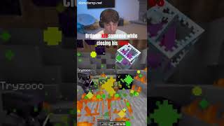 dr donut 1v1 with closed eyes...#shorts #drdonut #minecraft #1v1