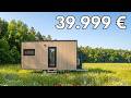 39.999 € autarkes Minihaus Mobi Wood Tinyhouse mit behördl. Zulassung zum Fahren und zur Wohnnutzung