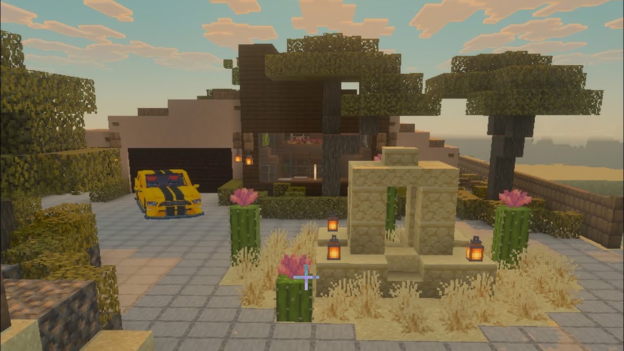 Minecraft Desert House Twists Pueblo and Modern Styles With INCREDIBLE Realism