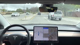 Model 3 - Beta FSD 11.3.1 - Drive to Saugus High School - 2022.45.10 - 11 March 23 screenshot 2