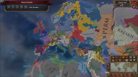Europa Universalis IV Sundered Lands: 1444 - 1821 AD Timelapse