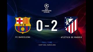 BARCELONA vs ATLETICO MADRID 0-2 HIGHLIGHTS | UCL Quarter-Final 1st Leg | Champions League 2025/26