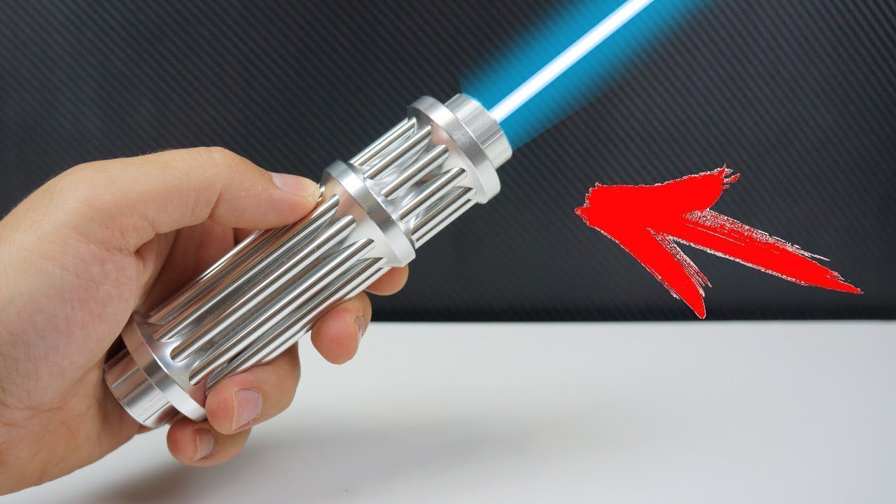 El LASER mas POTENTE de  1000 MV! ¡ESPADA JEDI! 