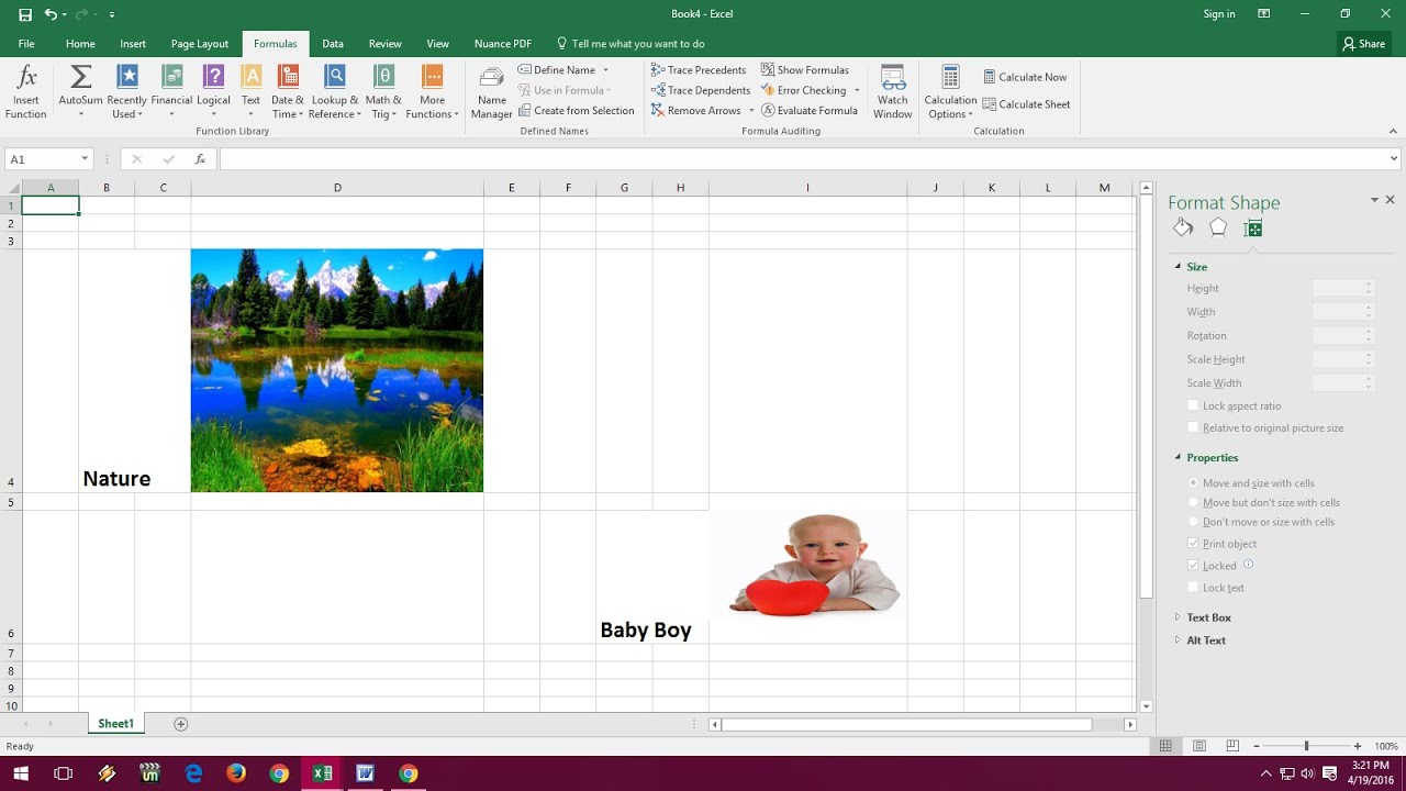 How to Insert Picture & Auto Resize with Excel Cell YouTube