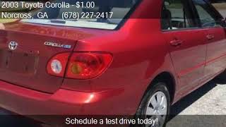 2003 Toyota Corolla LE 4dr Sedan for sale in Norcross, GA 30