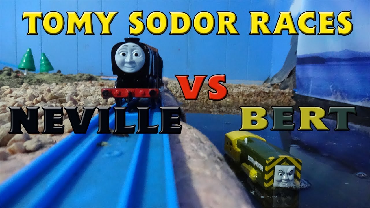 Tomy Sodor Races Neville vs Bert Race 13 YouTube