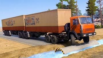 Spintires: Mudrunner Mod Truck | Driver Skills Gameplay | Game Daily #mudrunner #spintires