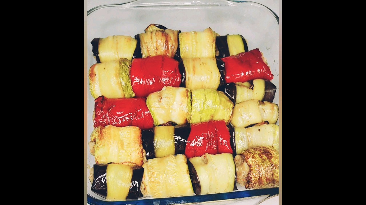 sofraların baştacı olacak sebze sarma kebabı# tarifi açıklamada#yemek# shorts#keşfet#sarma#kebap