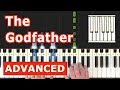 The godfather theme  piano tutorial easy  sheet music synthesia