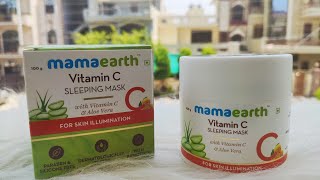 MAMAEARTH VITAMIN C SLEEPING MASK REVIEW || DO YOU ACTULLY NEED THIS || HONEST REVIEW