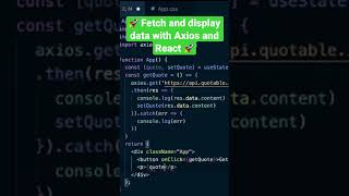  Fetch And Display Data With Axios And React 