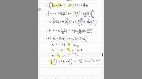 MSJ15003 Numerical integration: Newton-Cotes integration (Simpson