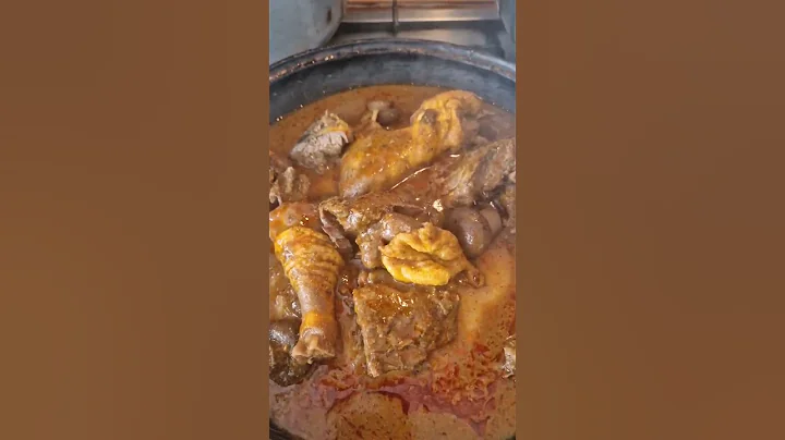 FUFU WITH PALM NUT SOUP RECIPE😋 #shorts #youtubeshorts #ghanafood #fufu #food