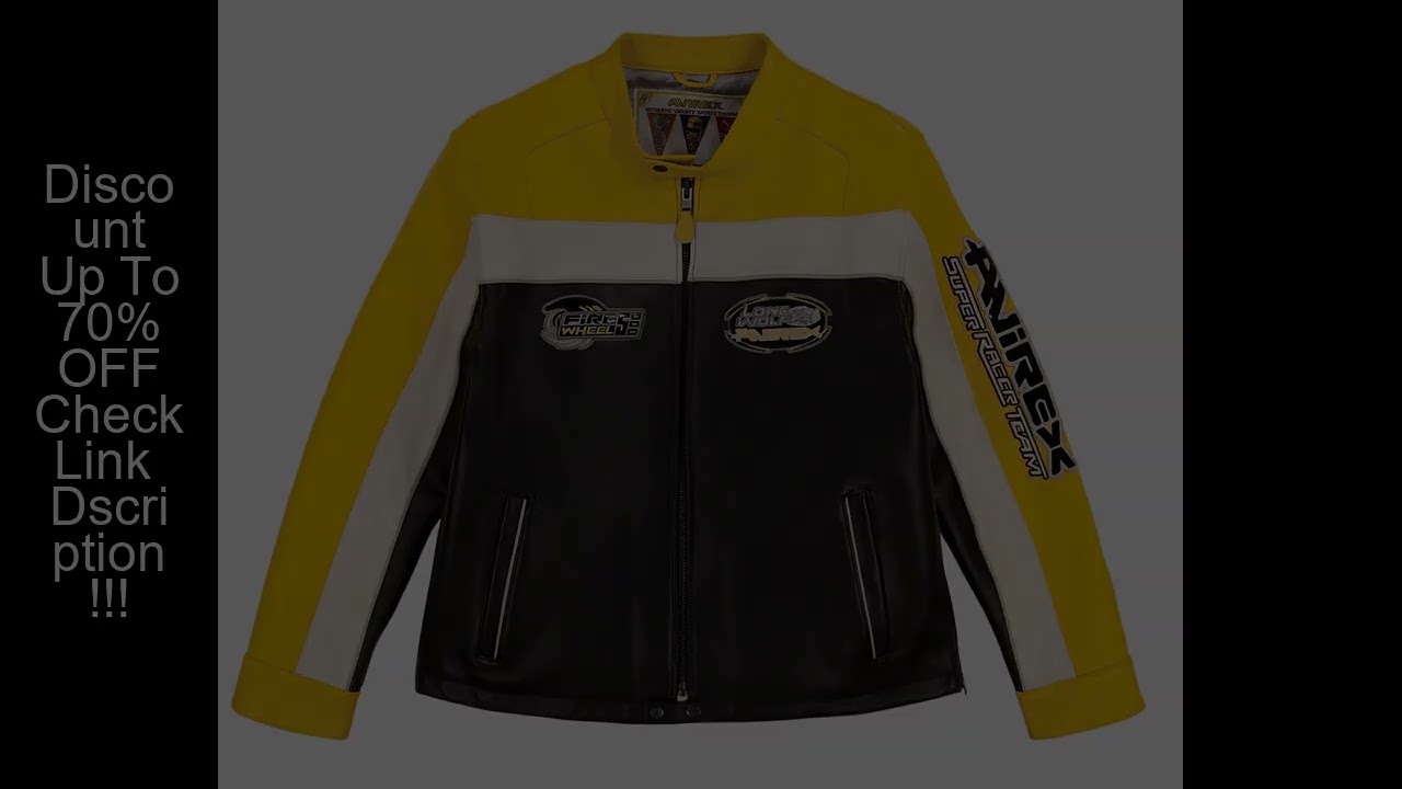 AVIREX new LONE WOLF RACER JACKET men's European lambskin motorcycle racing suit riding suit fashion