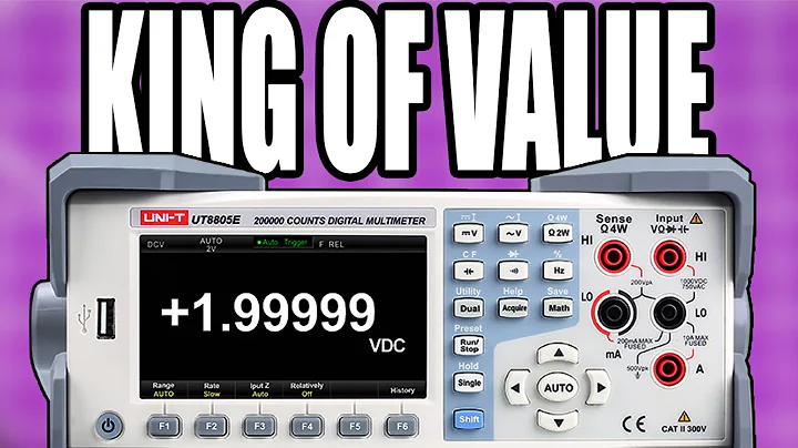 Pro Performance For Hobbyist Price - Uni-T UT8805E 5.5 Digit Multimeter First Look