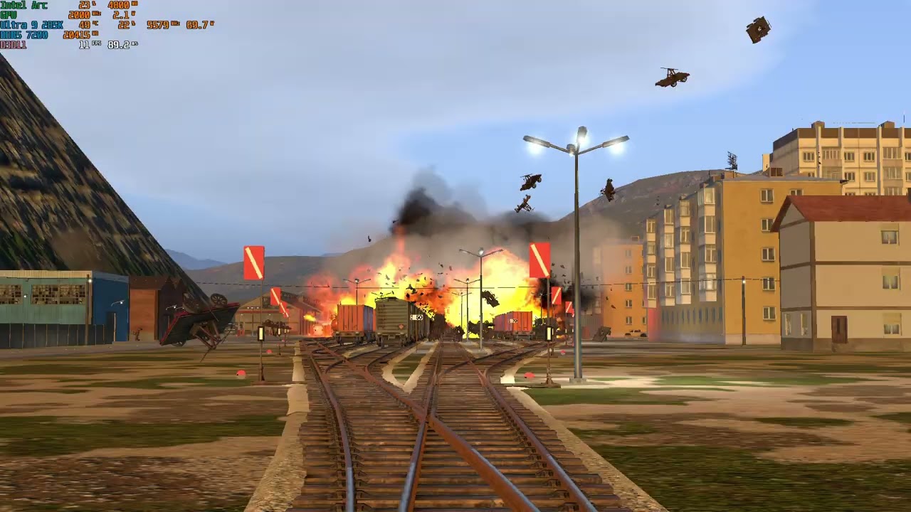 Derail Valley | 285K | Intel Arc Integrated Graphics | 1080P Lowest Settings