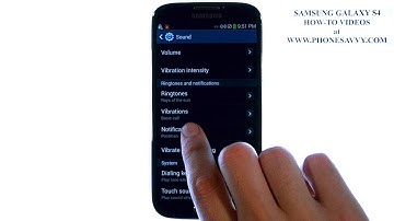 Samsung Galaxy S4 - How Do I Change Vibration Pattern
