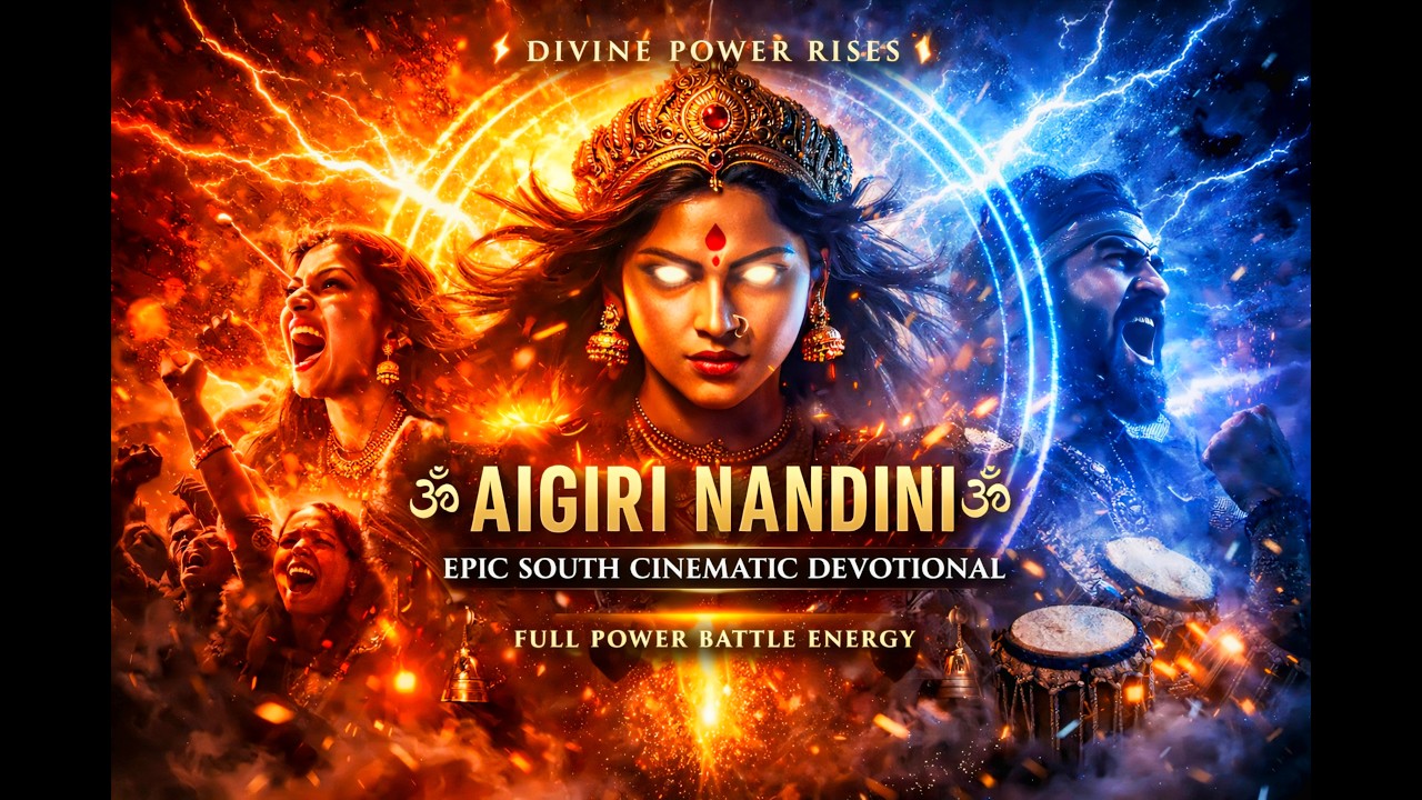 🔥*Aigiri Nandini South Style Cinematic Remix | Powerful Devi Bhakti | Goosebumps Music*🔥