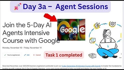 👉 Day 3a - Agent Sessions| Agent Sessions Explained + How to Save Colab Version