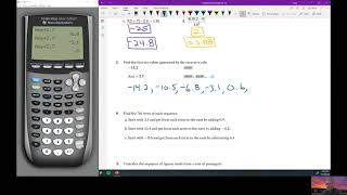 3.1 Practice Your Skills Solutions (Recursively Defined Sequences)