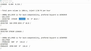 Eclipse 8: Slimtube Simulation | Production & Injection Script Wealth