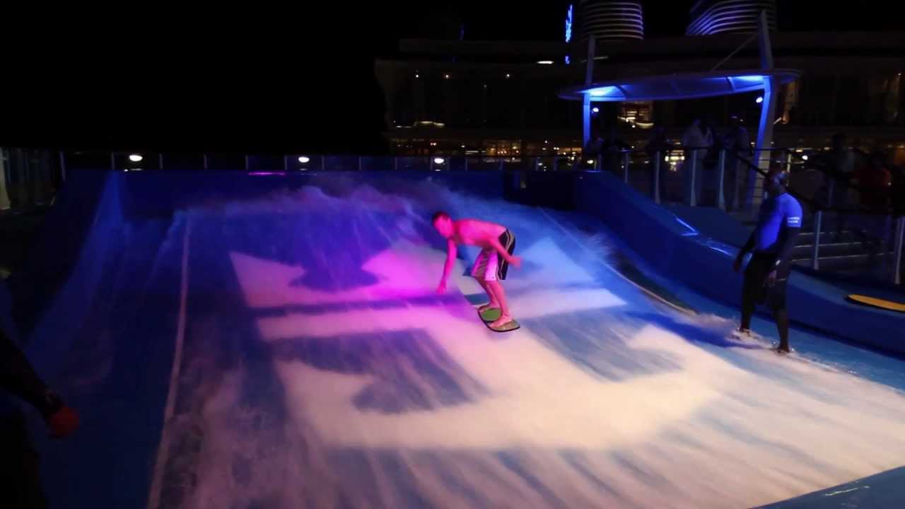 Flow Rider Party Epic Flowrider Party | Allure of the Seas 2013 - YouTube