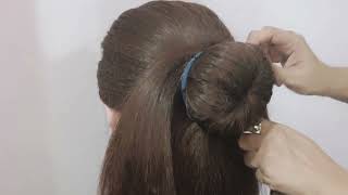Very Easy Beautiful Hairstyle For Ladies | Hairstyle For Wedding | Hair Style Girl Simple  And Easy