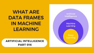 Data frames in Machine Learning | What are data frames | Artificial Intelligence - Part 16