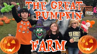 Kids Trip to the Farm With Halloween Pumpkin Patch! / The Great Pumpkin Farm