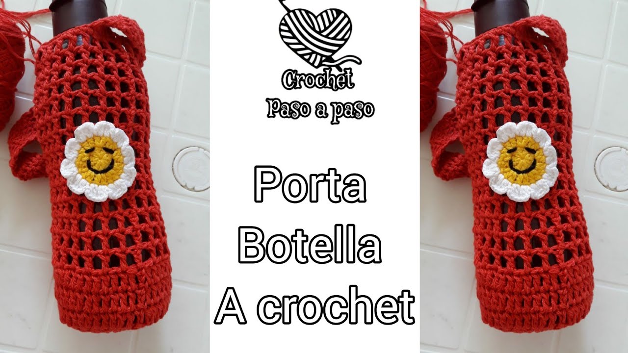 Быстрое и простое вязание крючком держателя для бутылок