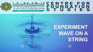 Experiment Waves On A String