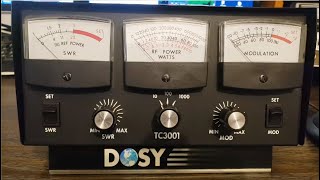 DOSY TC3001 CB Radio meter, testing and calibrating