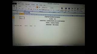 Using excel as database class7