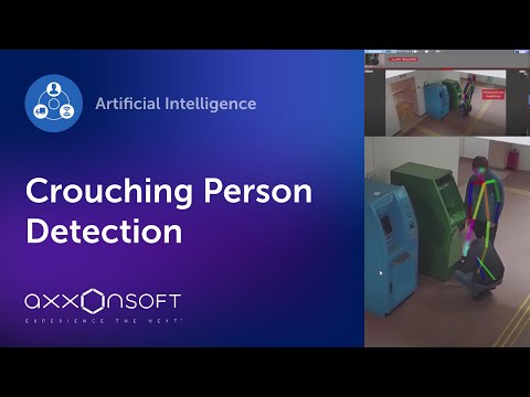 ATM tampering (crouching person) detection by AxxonSoft